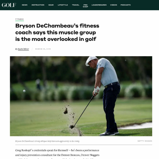 How M.A.T. Is Helping Transform PGA Golfer Bryson DeChambeau